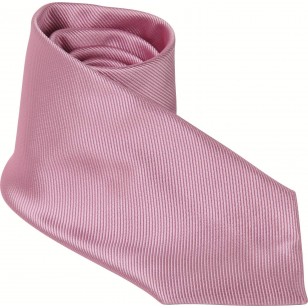 Corbata 100% microfibra jacquard rosa claro